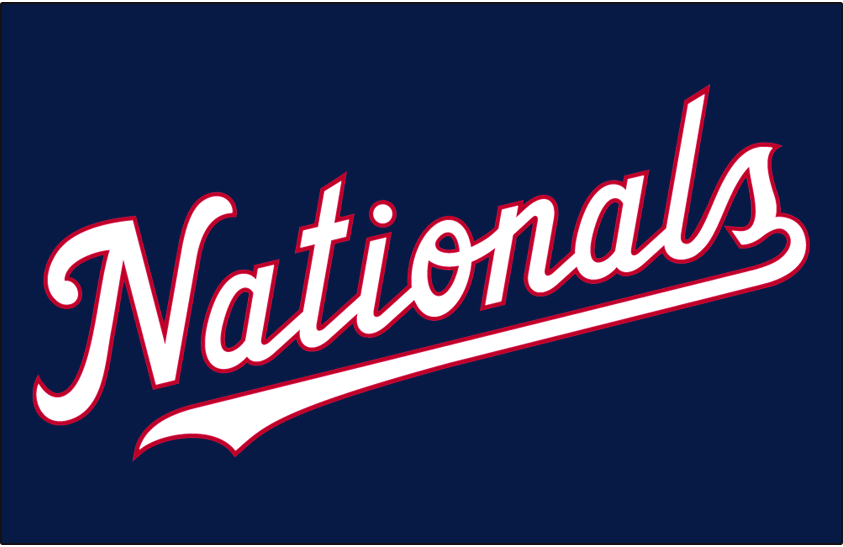 Washington Nationals 2018-Pres Jersey Logo vinyl decal